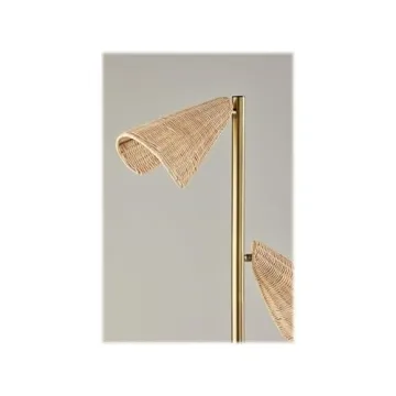 Adesso Cove Tree Lamp Antique Brass for Modern Spaces