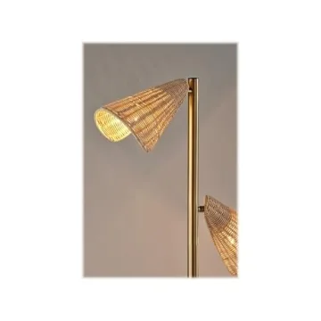 Adesso Cove Tree Lamp Antique Brass for Modern Spaces