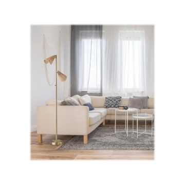 Adesso Cove Tree Lamp Antique Brass for Modern Spaces