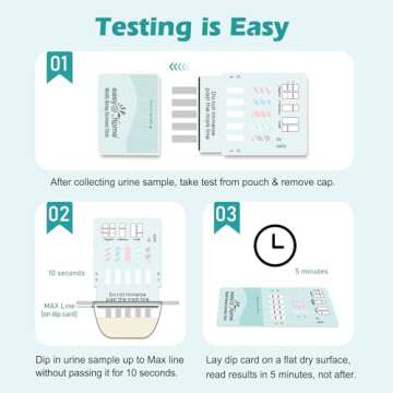 Easy@Home 5 Panel Drug Test Kits - Accurate Home Testing