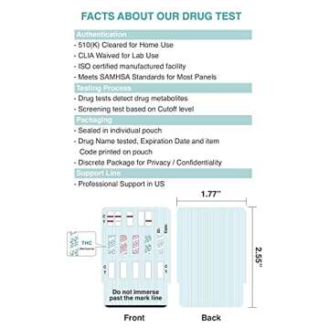 Easy@Home 5 Panel Drug Test Kits - Accurate Home Testing