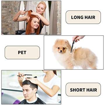 Mudder Hair Styling Razor Comb - 11 Pieces Hair Thinning Comb with Replacement Stainless Steel Razors for Salon Home Use (Black, Metal)