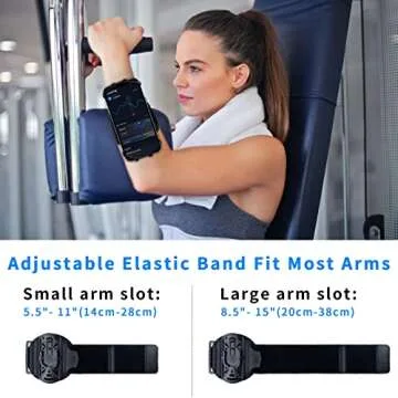 HLOMOM Running Phone Holder Armband - 360° Rotation Design