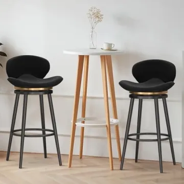 Guyifuny Bar Stools 25.6 Inches Tall Kitchen Seating
