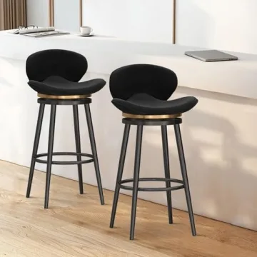 Guyifuny Bar Stools 25.6 Inches Tall Kitchen Seating