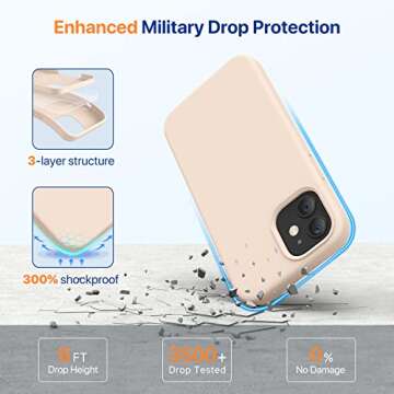 Miracase iPhone 12 & 12 Pro Liquid Silicone Case - Stylish Protection