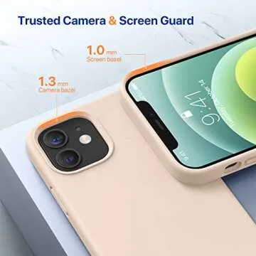 Miracase iPhone 12 & 12 Pro Liquid Silicone Case - Stylish Protection