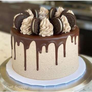 Crafare 6x4 Inch Foam Dummy Cake Round for Crafts 4pcs 6 Inch Round Cake Dummy Discs for Cake DIY Projects Wedding Holiday Christmas Crafts Making and School Modeling