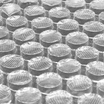 wanguagua 2 Pack 12 Inch x 72 ft Total Bubble Packing Wrap for Moving Boxes Shipping Cushioning Supp...