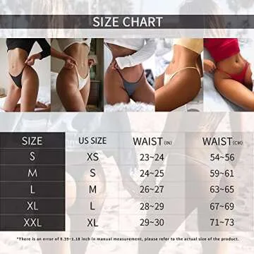 chahoo Sexy Underwear for Women Thong Low Rise G-String Panties 5-Pack Low Waist T Back String Underpants Gift for Women