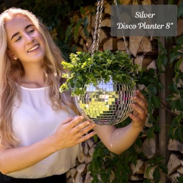 SCANDINORDICA Disco Ball Planter: Funky Decor for Home