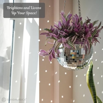 SCANDINORDICA Disco Ball Planter: Funky Decor for Home