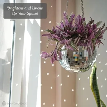 SCANDINORDICA Disco Ball Planter: Funky Decor for Home