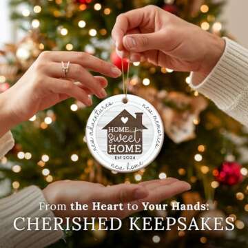 HEXMOZ New Home Ornament 2024 - House Warming Gifts New Home, Best Housewarming Gifts for New House Couples, New Home Gift Ideas - First Home Gifts for New Home Owners, Men, Women - New House Décor