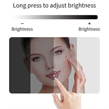 Fogless Shower Mirror with LED Light and Razor Holders