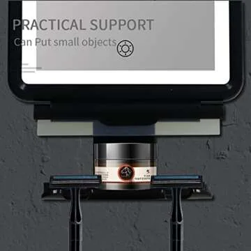 Fogless Shower Mirror with LED Light and Razor Holders