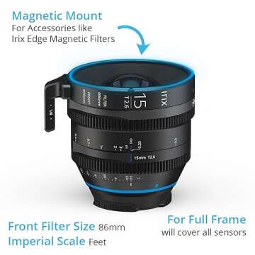 Irix Cine 15mm T2.6 Wide-Angle Lens for Canon Cameras