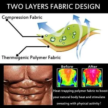 HOMETA Sweat Vest for Men Waist Trainer Sauna Vest Body Shaper Polymer Zipper Weight Loss Sauna Tank Top Workout Shirt