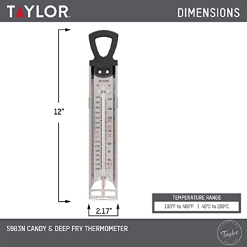 Taylor Candy and Deep-Fry Thermometer for Perfect Cooking