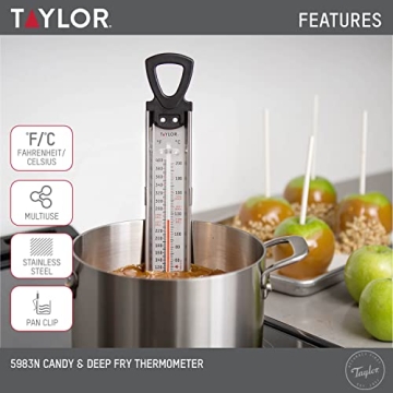 Taylor Candy and Deep-Fry Thermometer for Perfect Cooking