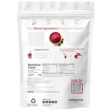 Organic Beet Root Powder, 4 Pounds | Cold Pressed, Water Soluble, High Concentrated Raw Beet Supplem...