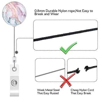 Stylish Retractable ID Badge Holder for Office Professionals