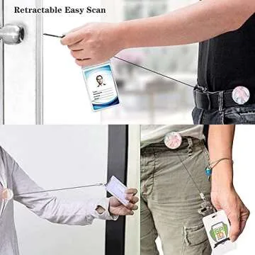 Stylish Retractable ID Badge Holder for Office Professionals