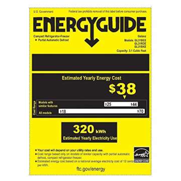 Galanz Black Retro Mini Fridge - 3.1 cu ft Stylish Design