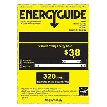 Galanz Black Retro Mini Fridge - 3.1 cu ft Stylish Design