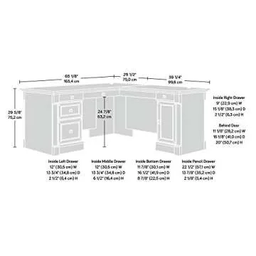 Stylish Sauder L Shaped Desk for Home Offices