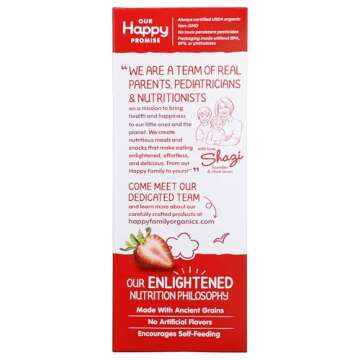 HAPPY BABY Organic Strawberry & Beet Teether Crackers 12 Count, 1.7 OZ