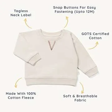 MakeMake Organics GOTS Certified Organic Cotton Sweatshirt