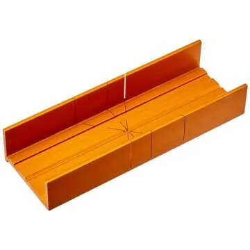 Olson Saw 35-241 Fine Kerf Saw 35-550 42 tpi with Aluminum Thin Slot Miter Box, Slot Size .014-Inch, Slot Angles 45, 60, 90, Cutting Depth 7/8-Inch, Pack of 1