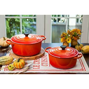 Le Creuset Enameled Cast Iron Signature Round Dutch Oven, 3.5 qt. , Flame