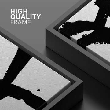 SIGNWIN Framed Canvas Wall Art Abstract Color Block Canvas Prints Home Artwork Decoration for Living Room,Bedroom - 24x36 inches