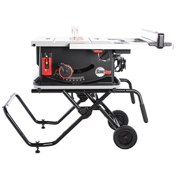SawStop Jobsite Saw with Mobile Cart for Safety and Precision