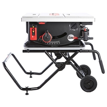 SawStop Jobsite Saw with Mobile Cart for Safety and Precision