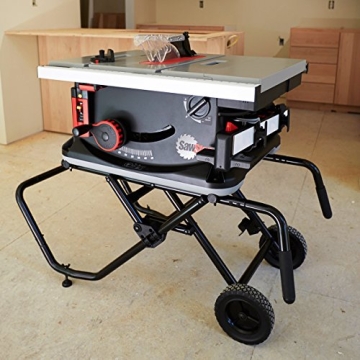 SawStop Jobsite Saw with Mobile Cart for Safety and Precision