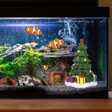 Festive Christmas Aquarium Tree Decoration for Fish Tanks