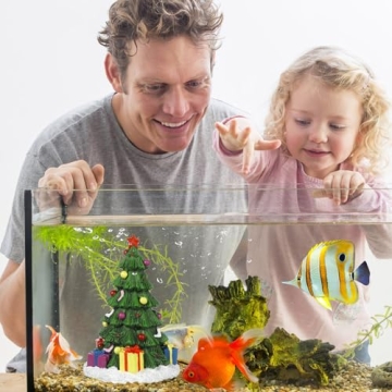 Festive Christmas Aquarium Tree Decoration for Fish Tanks