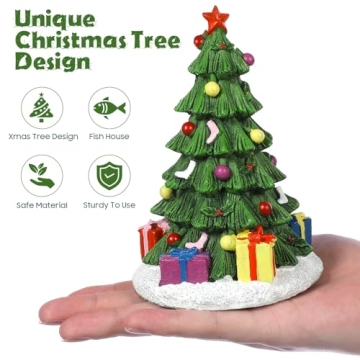 Festive Christmas Aquarium Tree Decoration for Fish Tanks