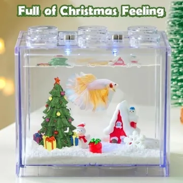Festive Christmas Aquarium Tree Decoration for Fish Tanks
