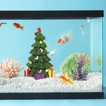 Festive Christmas Aquarium Tree Decoration for Fish Tanks