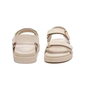 Rihero Women's Adjustable Comfort Flat Sandals for Summer