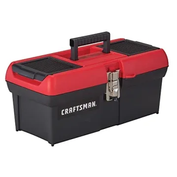 CRAFTSMAN Lockable Tool Box - 16 in Red/Black