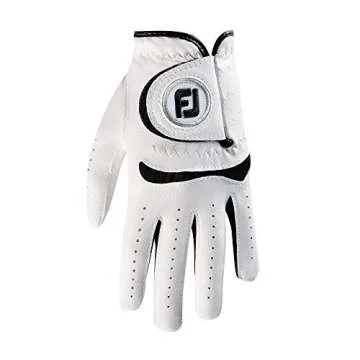 FootJoy Junior Golf Glove, White Medium, Worn on Left Hand
