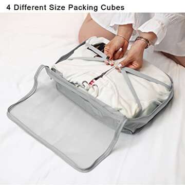 8-Piece Packing Cubes Set for Ultimate Travel Organization