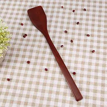 Mini Wooden Spatula 9.7 Inch Nonstick Heat Resistant Cooking Utensil