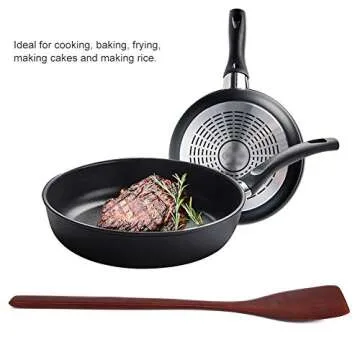 Mini Wooden Spatula 9.7 Inch Nonstick Heat Resistant Cooking Utensil