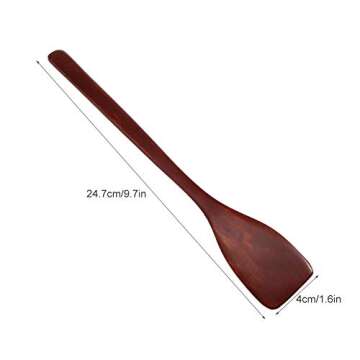 Mini Wooden Spatula 9.7 Inch Nonstick Heat Resistant Cooking Utensil